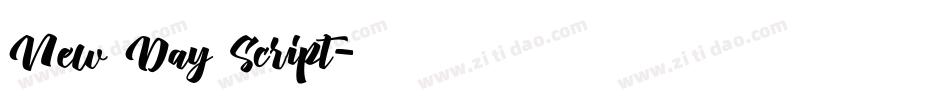 New Day Script字体转换